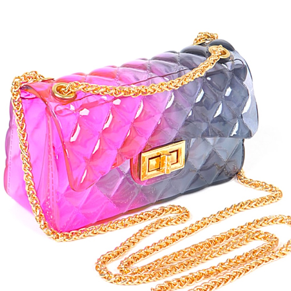 Pink Purple Colorful Jelly Bag